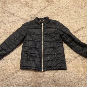 Sweet Kids Black Spring Puffer Jacket!